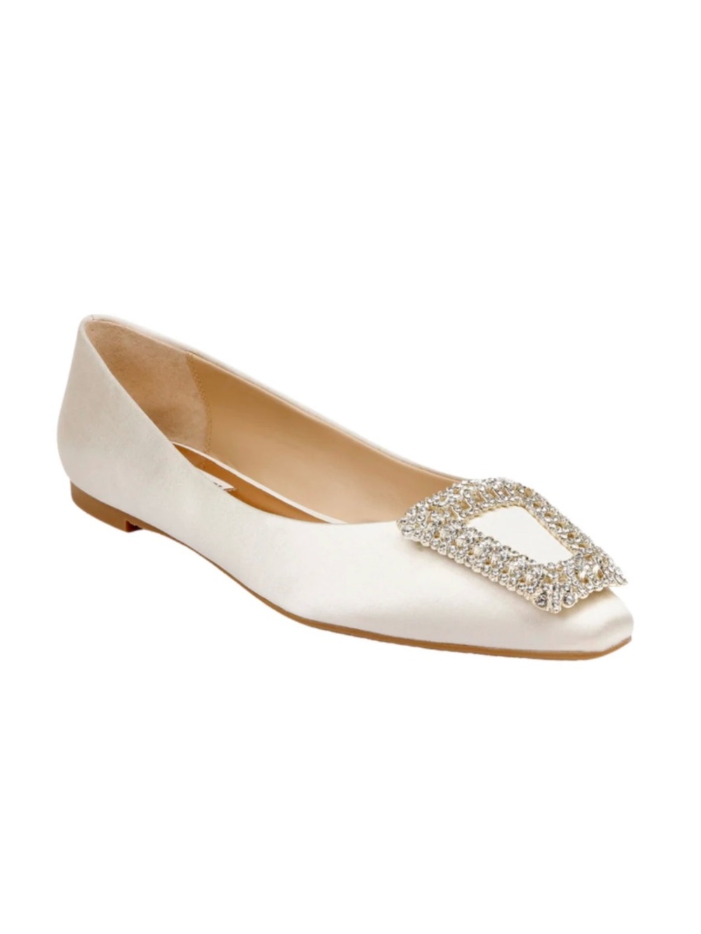 Badgley Mischka Size 9.5 Women's Emerie Crystal Flats NWOT